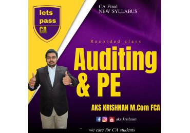 Advanced Auditing Assurance and Professional Ethics - Tanglish- New syllabus Applicable from Nov 2025 and after - (1 Year Validity)