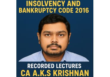 CA Final SPOM set C - Insolvency and Bankruptcy code 2016 - Tanglish - CA AKS Krishnan 