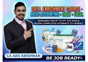 Skill Enrichment Program - Basic Accounting + Tally + Excel course for all